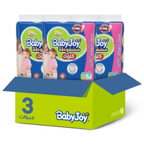 Baby Joy Diapers, Size 5, 56 Count, 3 Packs | Savings Box
