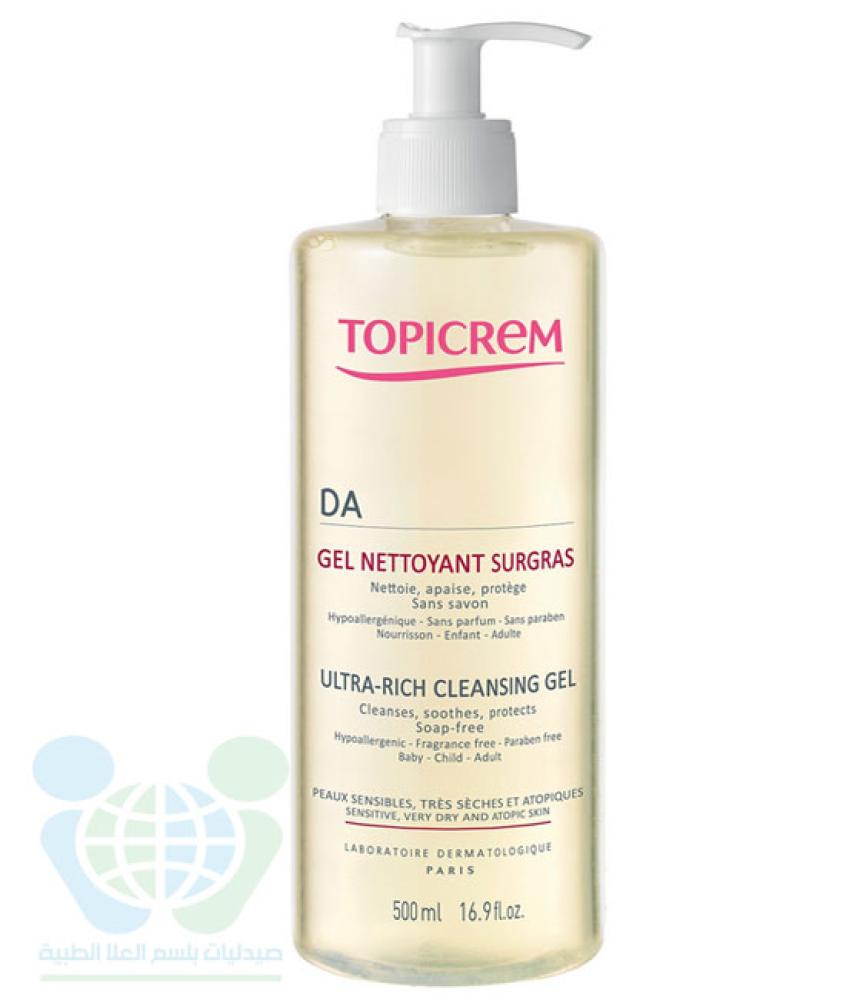 TOPICREM DA ULTRA RICH CLEANSING GEL 500 ML