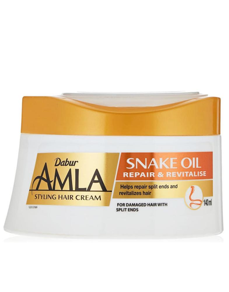 DABUR AMLA HAIR CREAM WITH SNAKE OIL REPAIR AND REVITALISE 140 ML