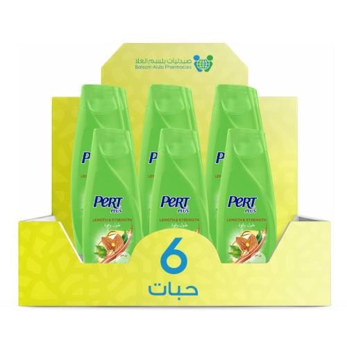 Pert Plus Shampoo with Almond Oil and Prickly Pear 400ml*6 bottles