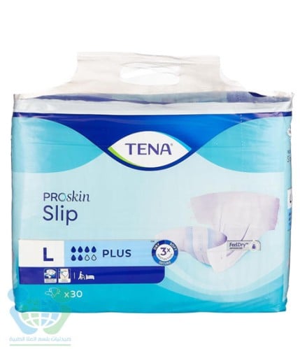 TENA ADULT DIAPERS PROSKIN SLIP PLUS L  3*30 PCS