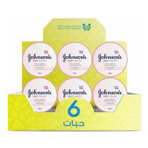 Johnson's Soft Face & Body Cream 100ml *6 Pack | Value Box