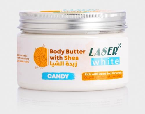 LASER WHITE BODY BUTTER WITH SHEA WITH DEAD SEA MINERALS 250 ML