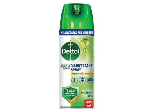 DETTOL SPRAY DISINFECTANT SURFACE MORNING DEW 450 ML