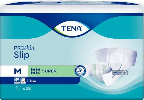 TENA ADULT DIAPERS SLIP SUPER M 3*28 PCS