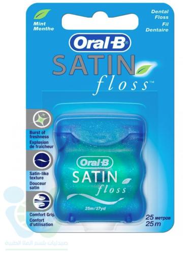 ORAL B DENTAL FLOSS SATIN COOL MINT 25 M