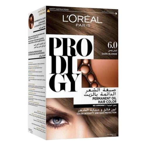 LOREAL HAIR DYE COLOR PRODIGY NO AMMONIA DARK BLONDE 6.0