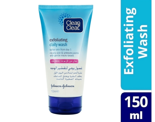 CLEAN & CLEAR DAILY FACIAL WASH EXFOLIATING 150 ML