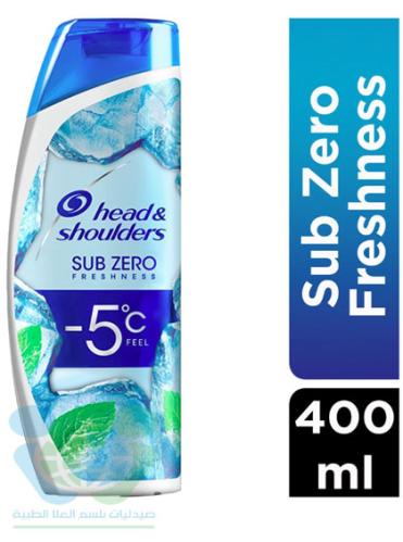 HEAD & SHOULDERS HAIR SHAMPOO SUB ZERO FRESHNESS 400 ML