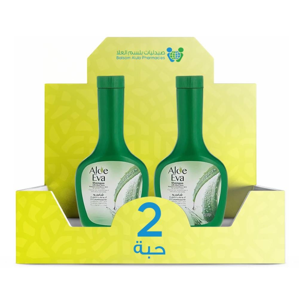 Aloe Eva Shampoo with Aloe Vera Extract 2-in-1 320ml *2 Bottles | Value Box
