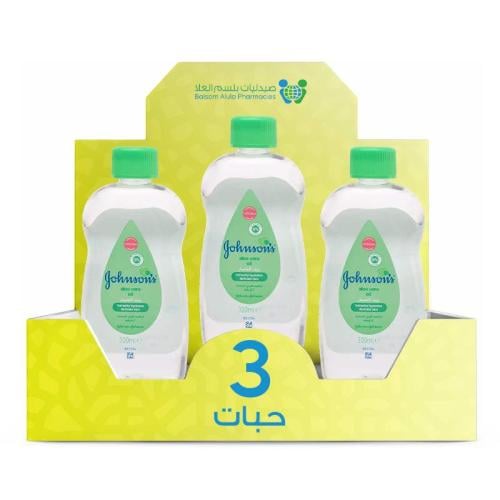 Johnson's Baby Oil with Aloe Vera 300ml * 3 Bottles | Value Box