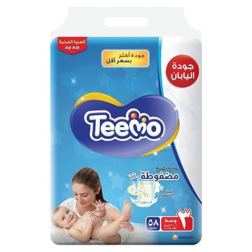 TEEMO DIAPERSS MEGA 3 58 PCS