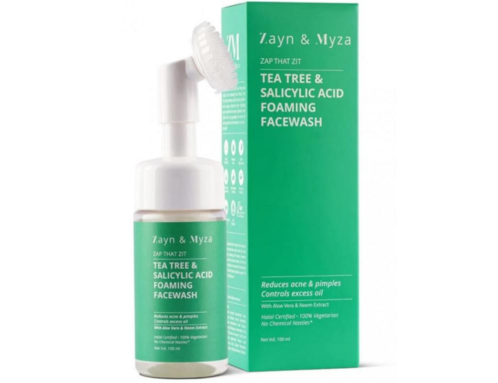 ZAYN & MYZA FOAMING FACE WASH TEA TREE AND SALICYLIC ACID 100 ML