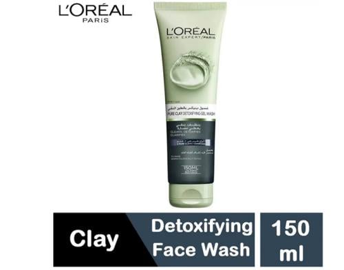 LOREAL FACE WASH DETOXIFING PURE CLAY AND CHARCOAL 150 ML