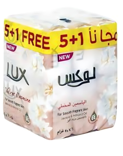 LUX SOAP BAR VELVET JASMINE 75 G 5+1