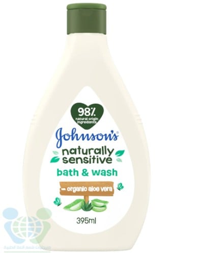 JOHNSON BODY WASH NATURALLY SENSITIVE WITH ORGANIC ALOE VERA 395 ML