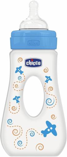CHICCO FEEDING BOTTLE PLASTIC 250ML GREEN