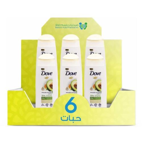Dove Strong Routine Shampoo 400ml *6 Pack | Value Box