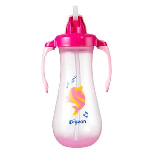 PIGEON CUP STRAW TWIST PINK 300 ML 26216