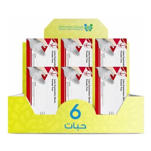 100 Large Latex Rubber Gloves *6 Pack | Value Box