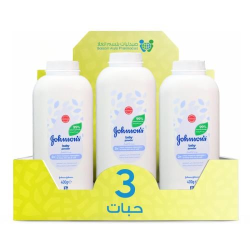 Johnson's Baby Powder 400g * 3 Packs | Value Box