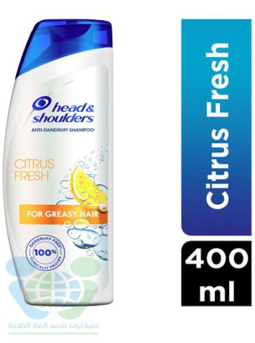 HEAD & SHOULDERS HAIR SHAMPOO NATURAL FRESH LEMON 400 ML