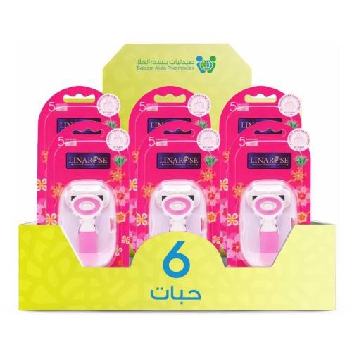 Linaroz Portable Women's Shaver, 5 Nano Blades, 8305 *6 Pieces | Value Box
