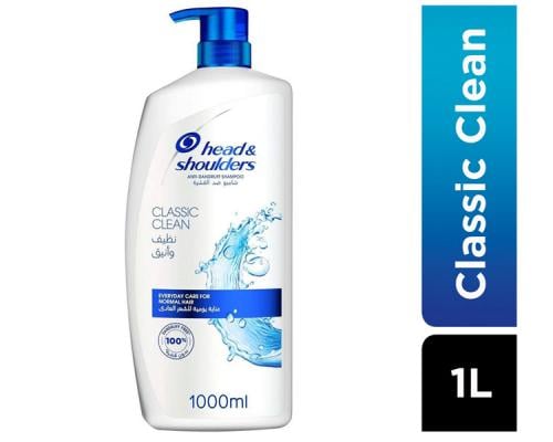 HEAD & SHOULDERS HAIR SHAMPOO CLASSIC CLEAN 1000 ML