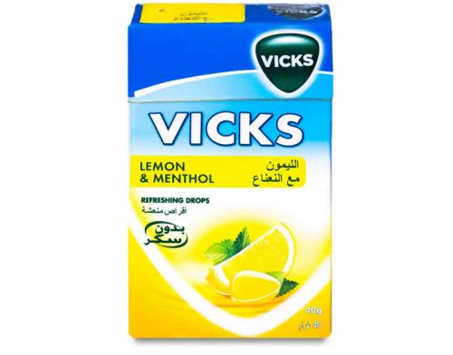 VICKS DROPS LEMON 40GM C/20P