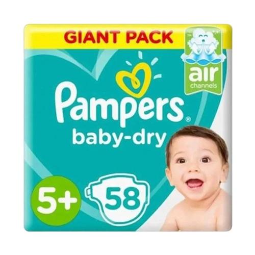 PAMPERS DIAPERSS MEGA 5+ 58 PCS