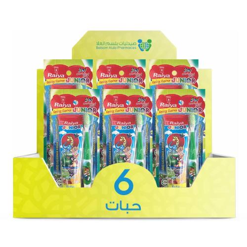 Raya Kids Fruit Toothpaste + Free Brush *6 Pack | Value Box