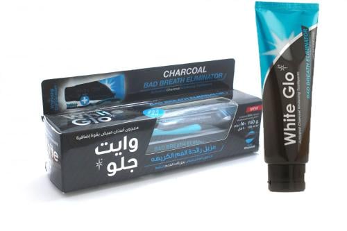 WHITE GLO TOOTH PAST CHARCOAL BAD BREATH 100 ML