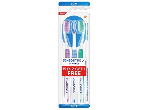 SENSODYNE TOOTHBRUSH SENSETIVE TEETH SOFT 2+1 OFFER