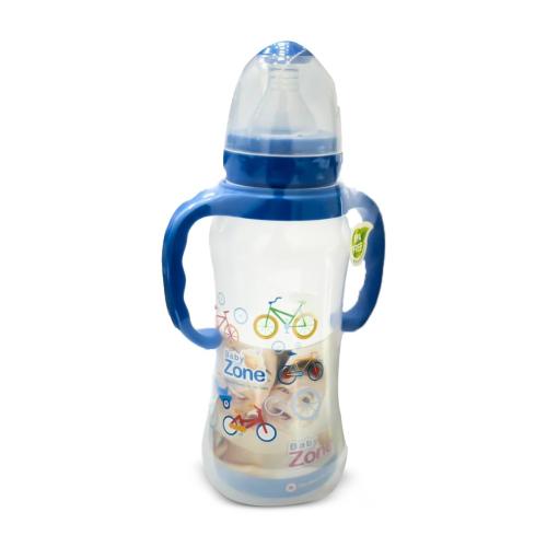 BABY ZONE FEEDING BOTTLE PLASTIC WITH HANDS 240 ML 8539