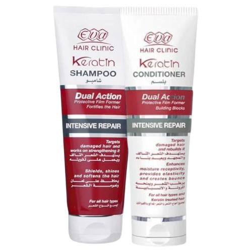 EVA KERATIN HAIR SHAMPOO 230 ML + CONDITIONER 230 ML OFFER