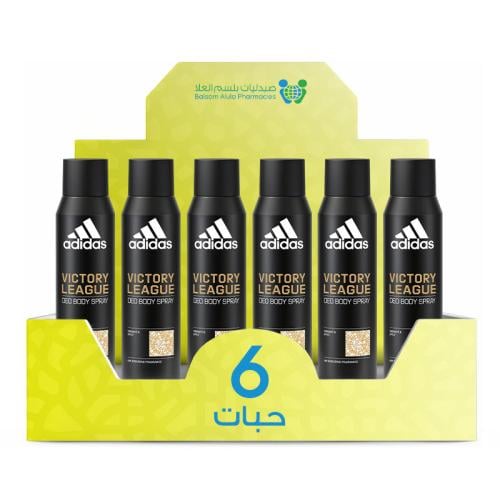 Adidas Victory Legs Spray Deodorant 150ml *6 Pack | Value Box