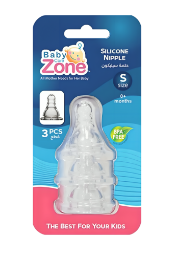 BABY ZONE NIPPLE 3PCS L 8232