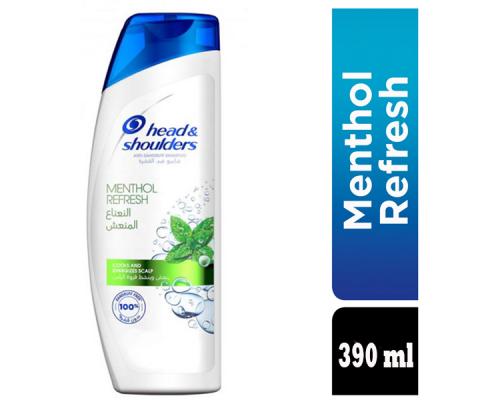HEAD & SHOULDERS HAIR SHAMPOO FRESH MENTHOL 390 ML