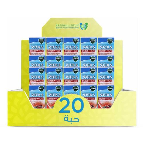 Vicks Cherry Lozenges 40g * 20 Lozenges | Value Box