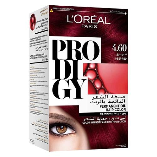 LOREAL HAIR DYE COLOR PRODIGY NO AMMONIA DEEP RED 4.6