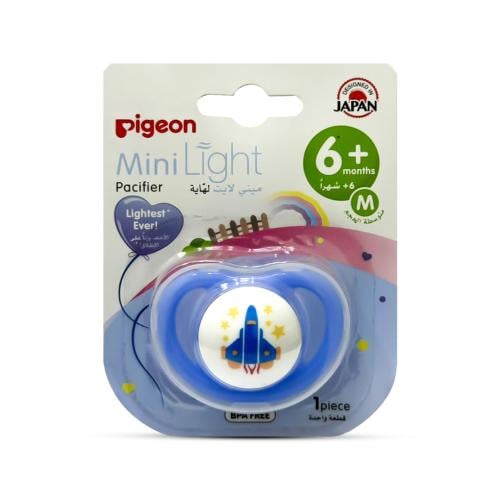 PIGEON PACIFIER MINI LIGHT +6 MEDIUM PLANE