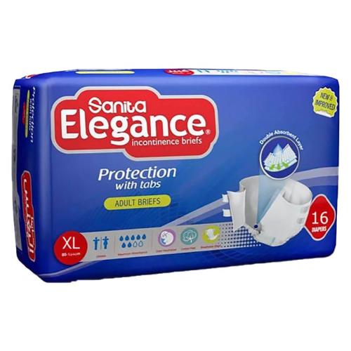 ELIGANCE ADULT DIAPERS XL 2*16 PCS