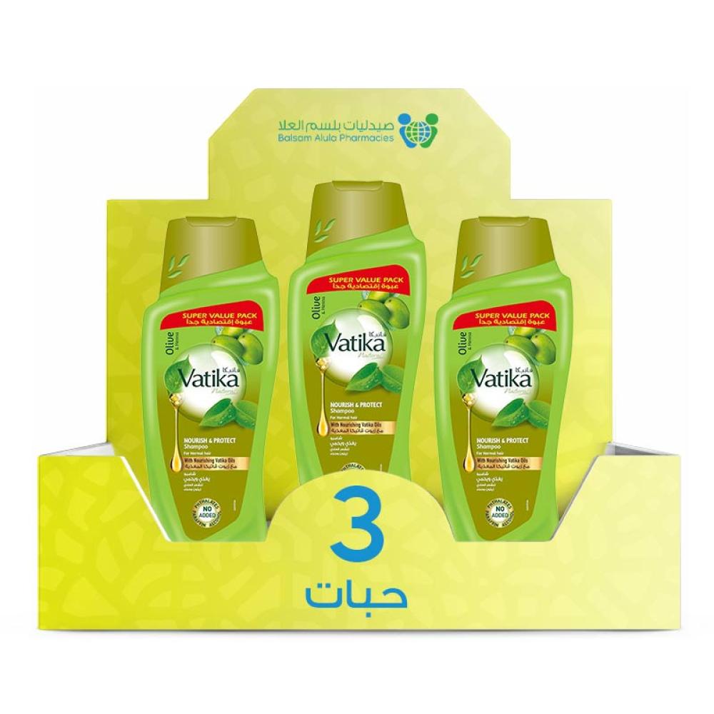 Vatika Nourishing & Protecting Shampoo 700ml *3 Pack | Value Box