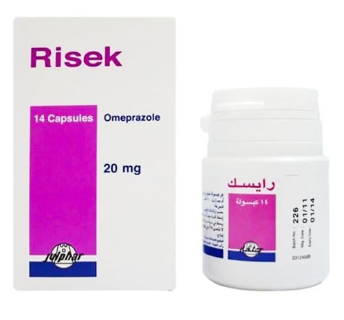RISEK 20MG 14 CAP