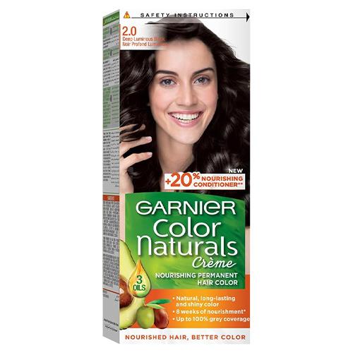 GARNIER HAIR DYE COLOR LUMINOUS BLACK 2