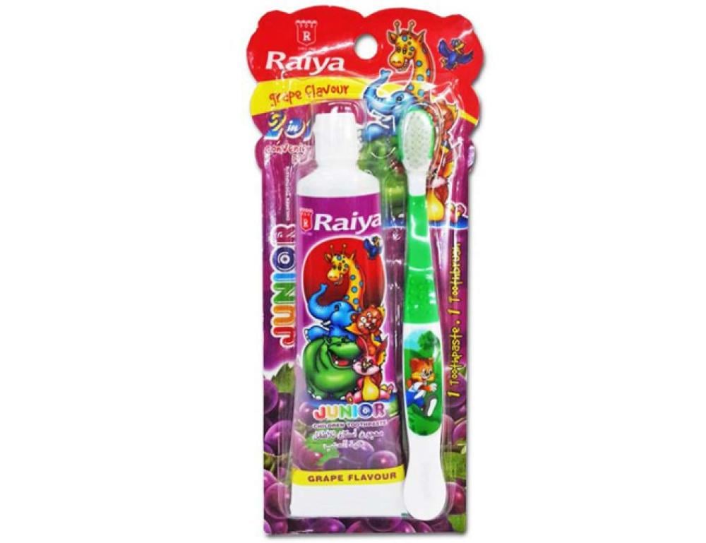 RAIYA TOOTHPASTE KIDS GRAPE + TOOTHBRUSH FREE
