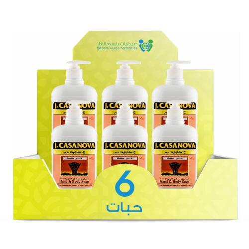 G Casanova Hand Wash Incense 500ml *6 Pieces | Value Box