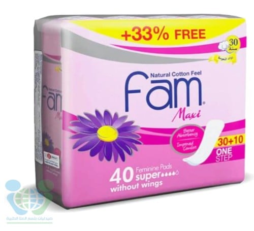 FAM PADS MAXI WITHOUT WINGS 6*30+10 PCS