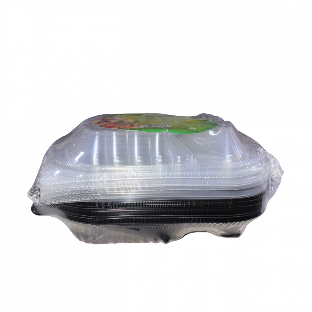 كرتون طبق مايكرويف ابوسهم مقسم 3- مغلف شد 20*6