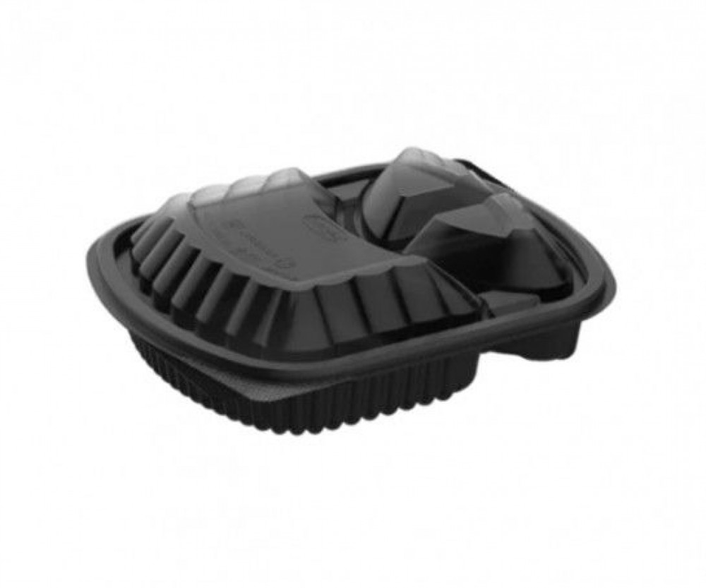 كرتون طبق مايكرويف ابوسهم مقسم 3- مغلف شد 20*6